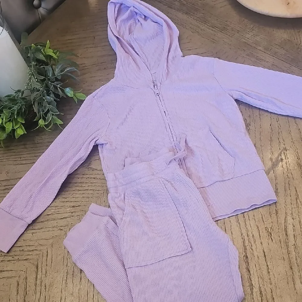 Lavender Hooded Lounge Set Size 4/5